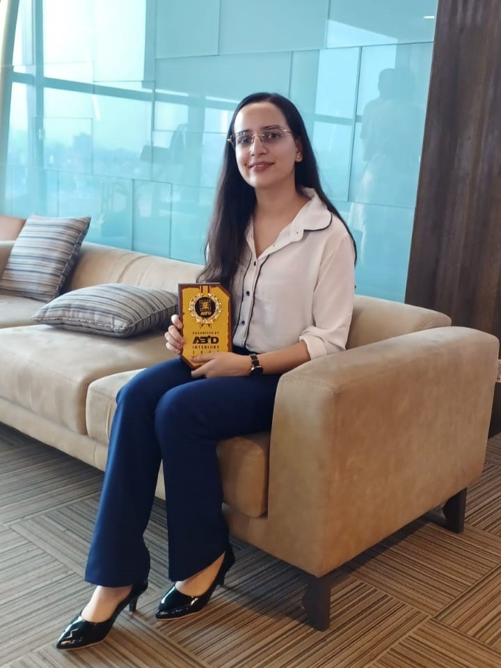 Wanya Haider with ABID Interiors 2024 Award
